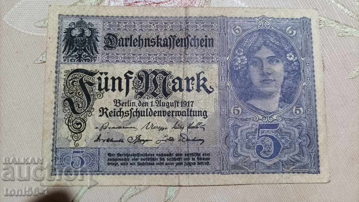 Germany 5 Marks 1917 (2) Germany 5 Marks 1917 (2)