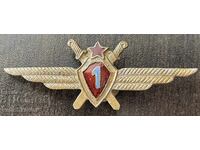 43746 България награден знак ВВС военен пилот 1-ви разряд ем