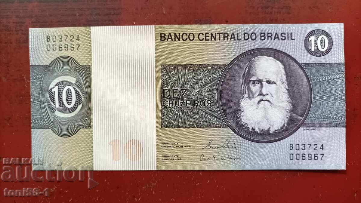 Βραζιλία 10 κρουζέιρος 1980 UNC