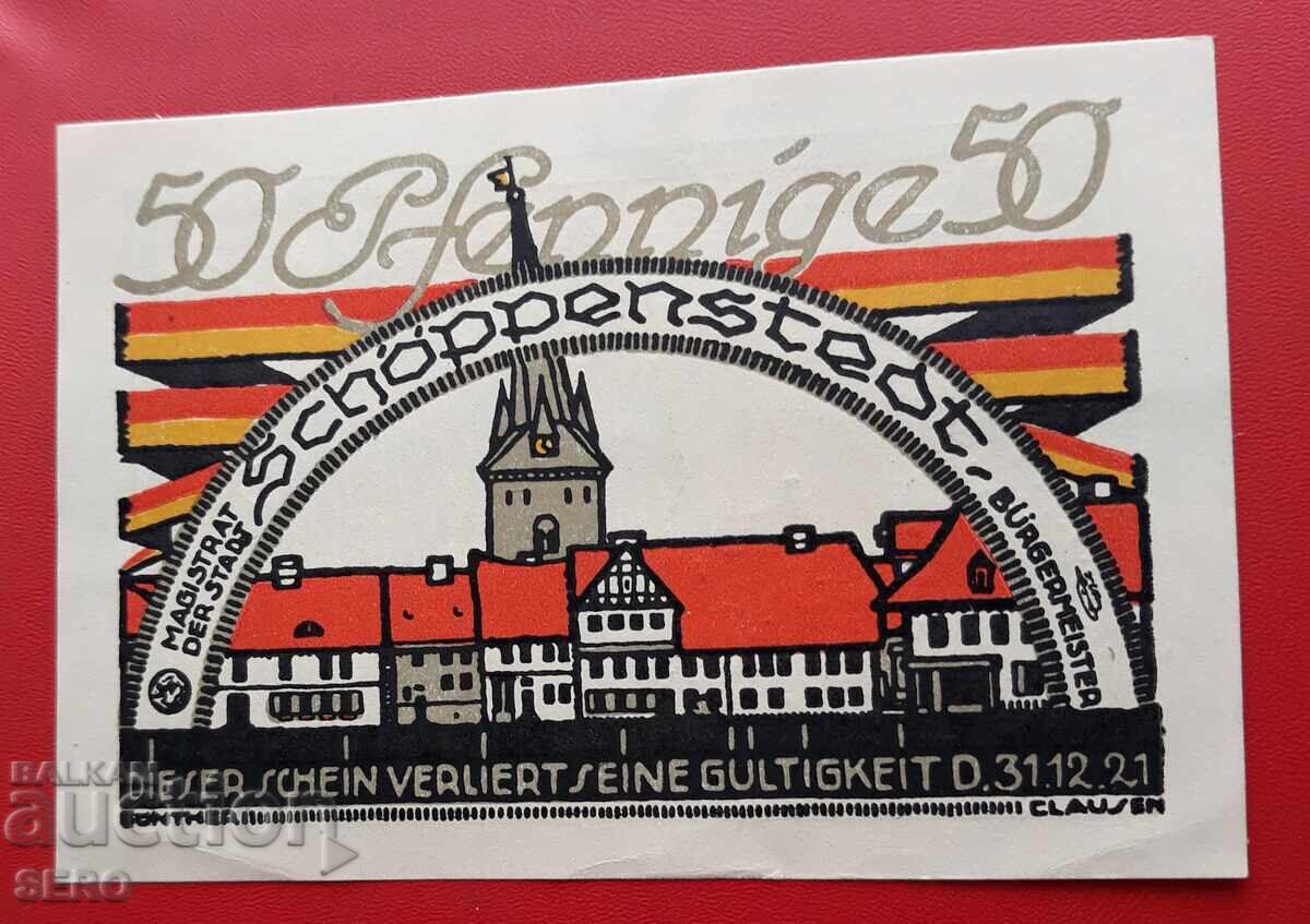 Банкнота-Германия-Саксония-Шьопенщат-50 пфенига 1921 с цена € 1.01 | 1.98 лв.