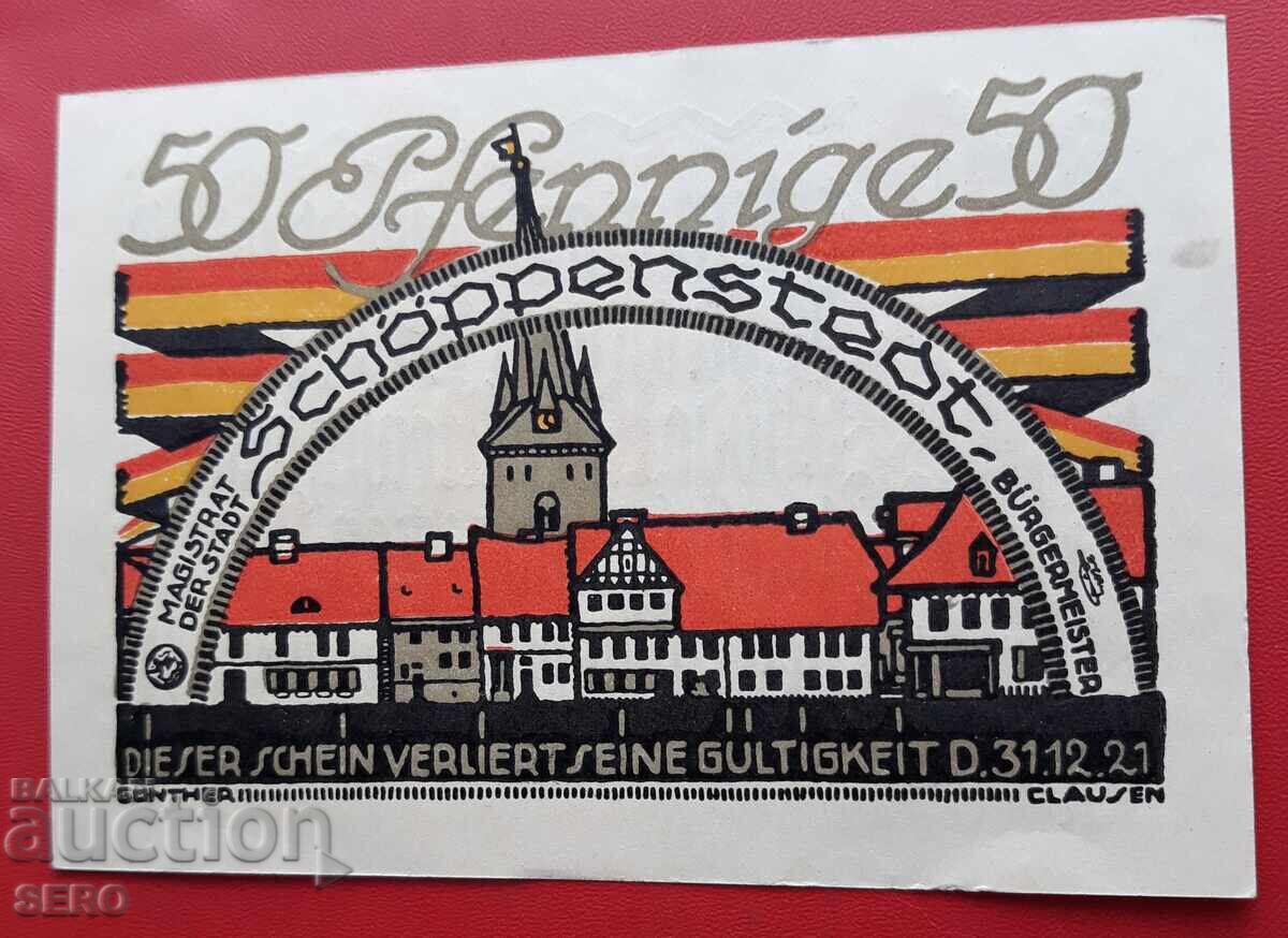 Банкнота-Германия-Саксония-Шьопенщат-50 пфенига 1921 с цена € 1.01 | 1.98 лв.