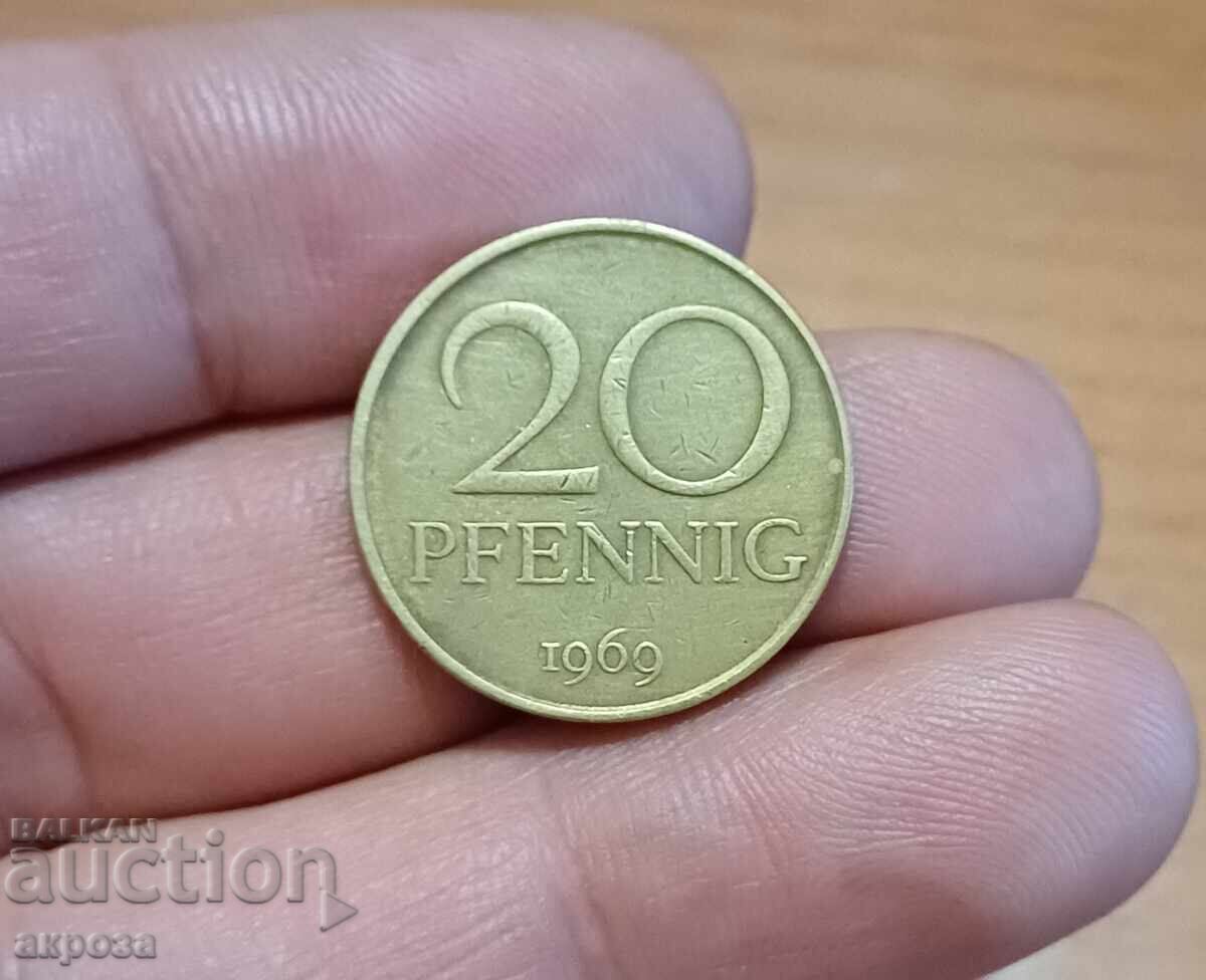 20 Pfenning RDG 1969