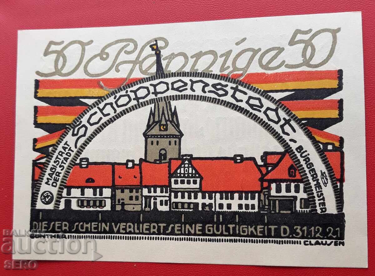 Банкнота-Германия-Саксония-Шьопенщат-50 пфенига 1921 с цена € 1.01 | 1.98 лв.