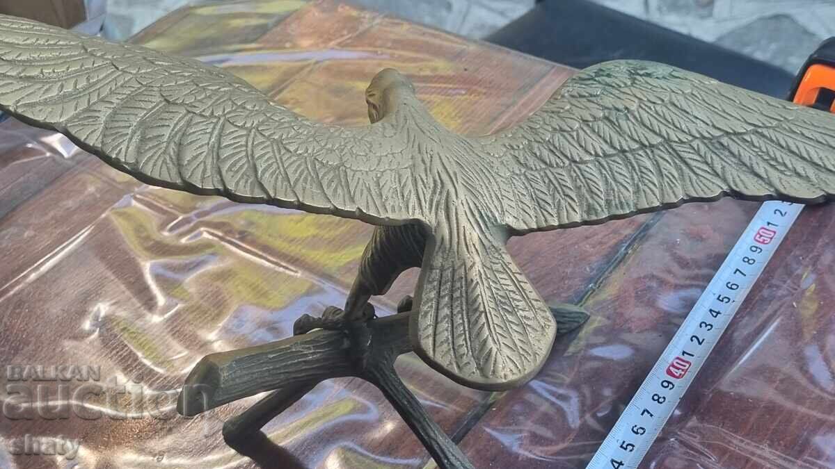 Стара бронзова склуптура. Бронзова фигура на орел.. - 5
