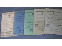 5 pcs. Student record book notebook girls' high school Lom