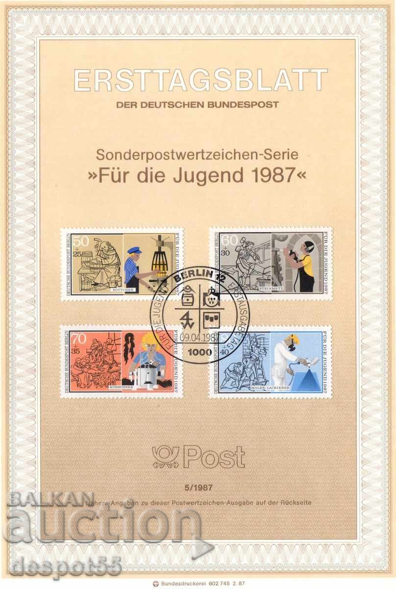 1987. Берлин. Младежко благосъстояние - занаяти.