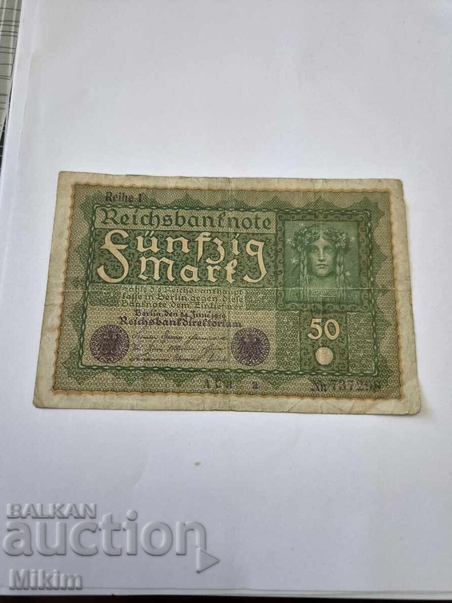 Banknote 50 marks 1919 Germany