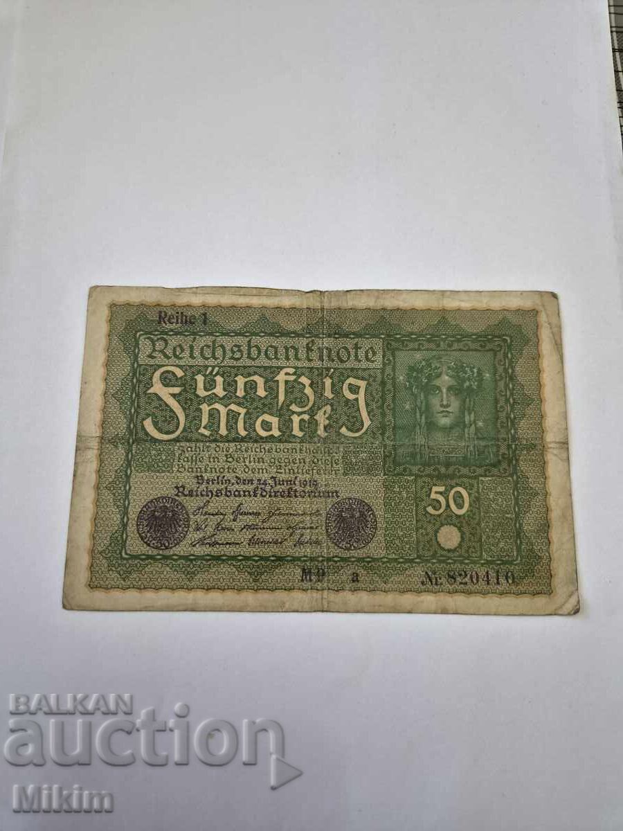 Banknote 50 Marks 1919 Germany