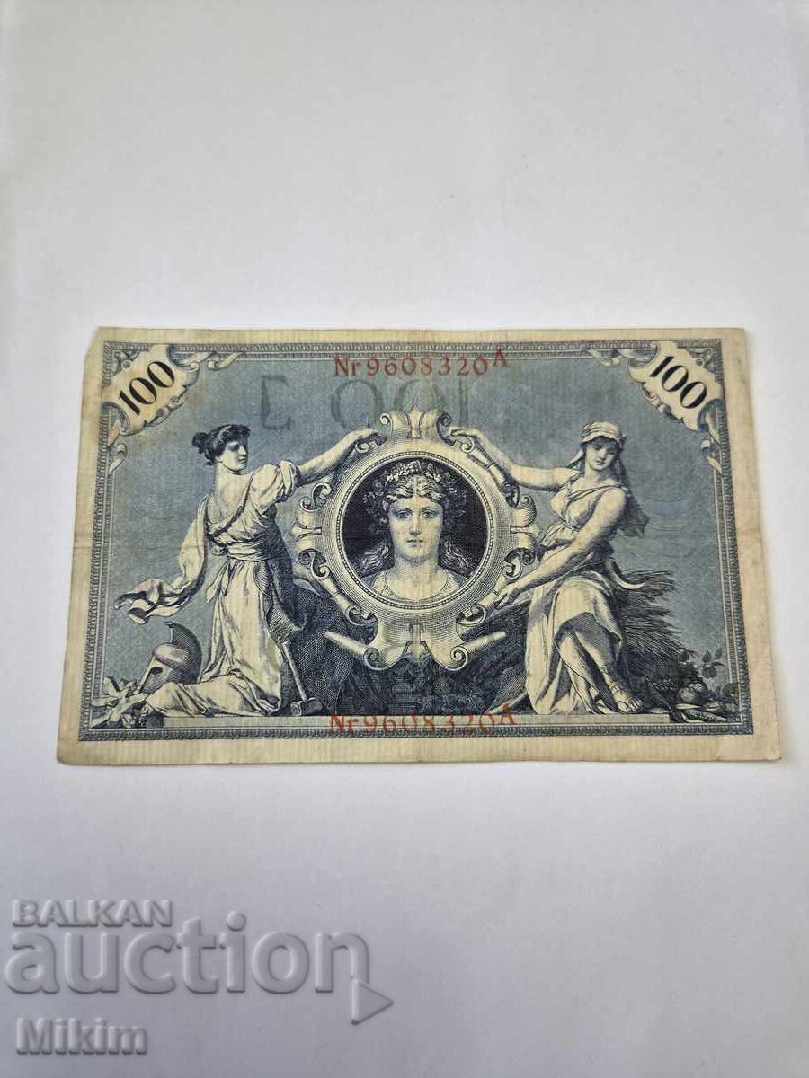 Банкнота 100 марки 1908г. Германия1 с цена € 0.01 | 0.02 лв.