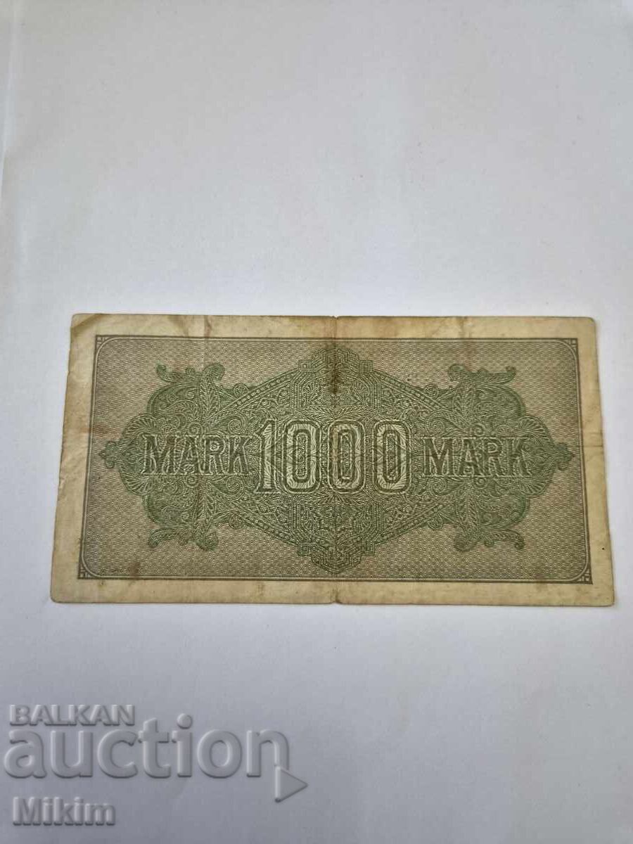 Банкнота 1000 марки 1922г. Германия с цена € 0.01 | 0.02 лв. Банкнота 1000 марки 1922г. Германия с цена € 0.01 | 0.02 лв.