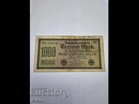Банкнота 1000 марки 1922г. Германия