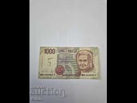 Τραπεζογραμμάτιο 1000 λιρέτες 1990 Ιταλία