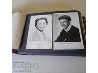 Rar album autentic cu peste 70 de fotocarte de vedete de cinema