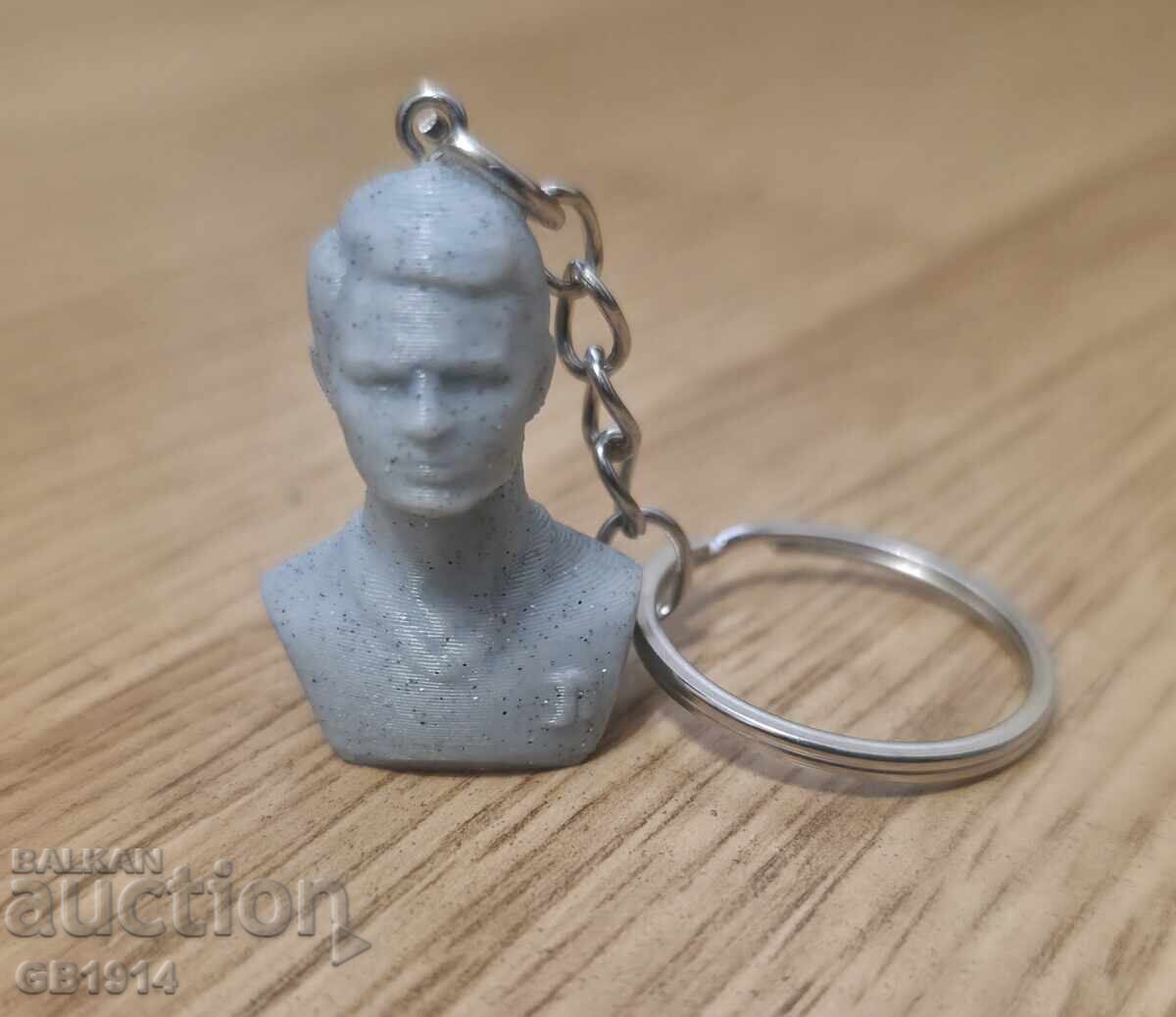 Ключодържател с бюст на Гунди (Георги Аспарухов) – 3D принт Ключодържател с бюст на Гунди (Георги Аспарухов) – 3D принт