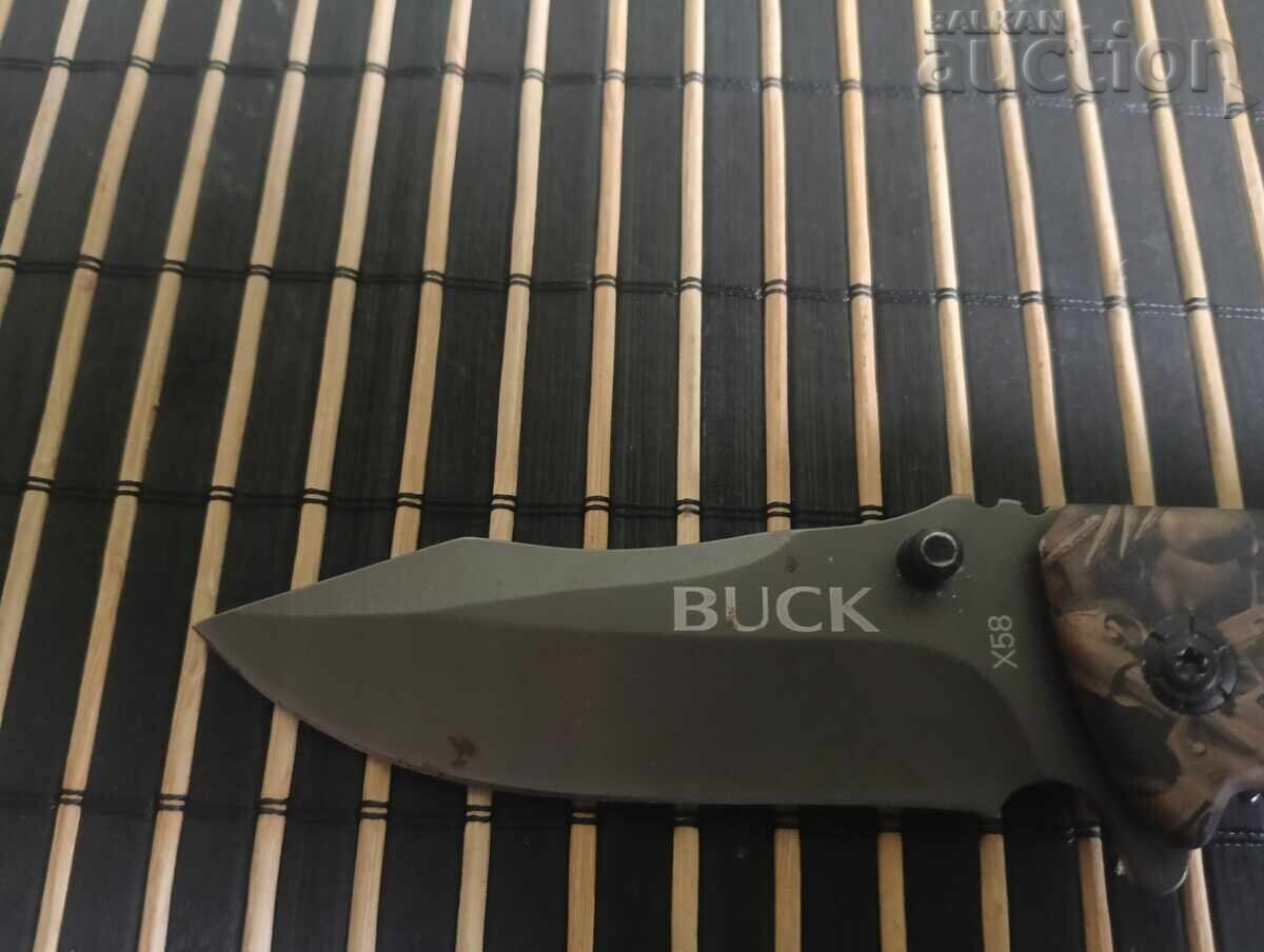 Buck X58 folding knife – tactical design, pocket knife with price € 10.00 | 19.56 BGN Buck X58 folding knife – tactical design, pocket knife with price € 10.00 | 19.56 BGN