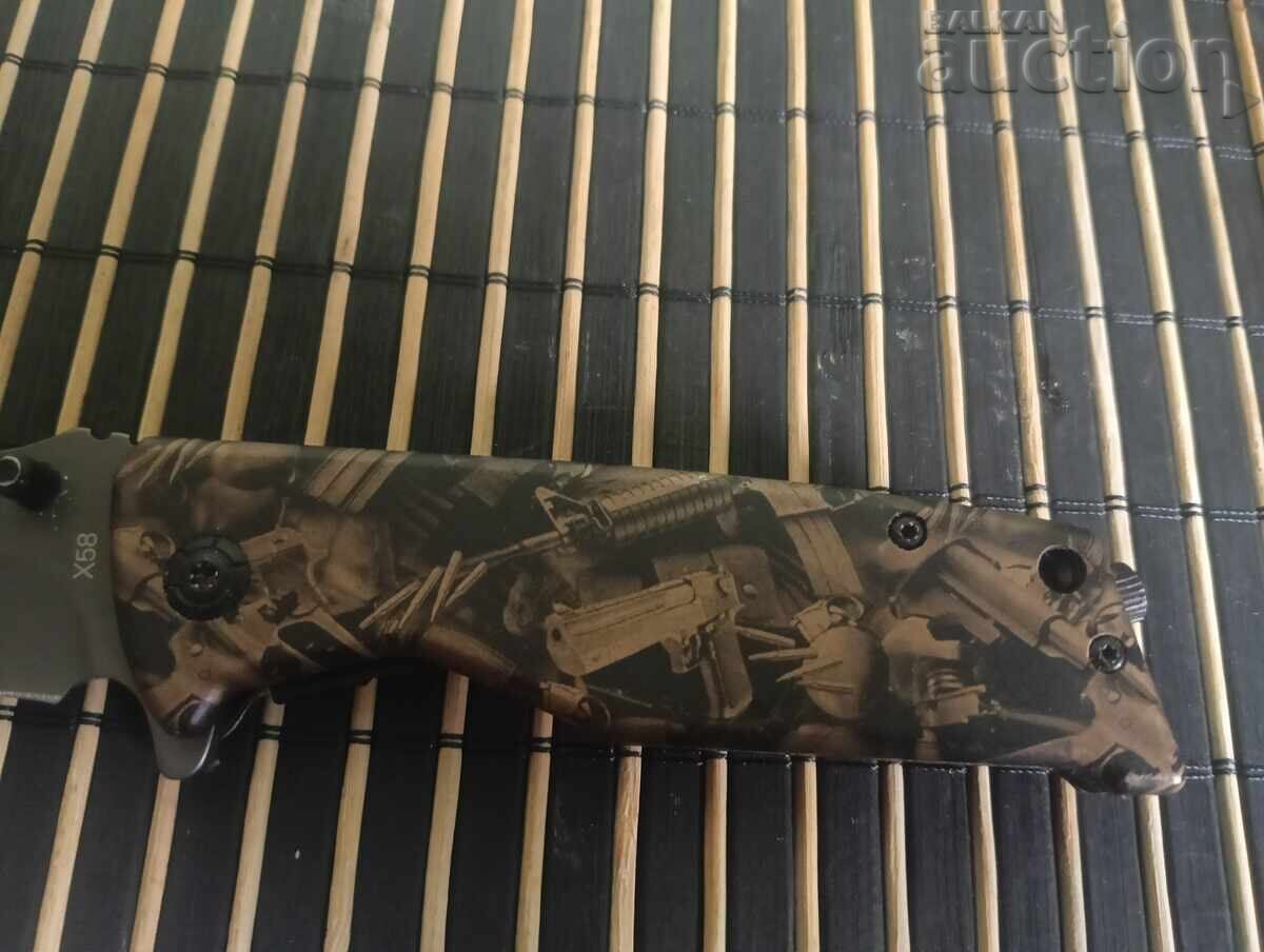 Auction Buck X58 folding knife – tactical design, pocket knife Auction Buck X58 folding knife – tactical design, pocket knife