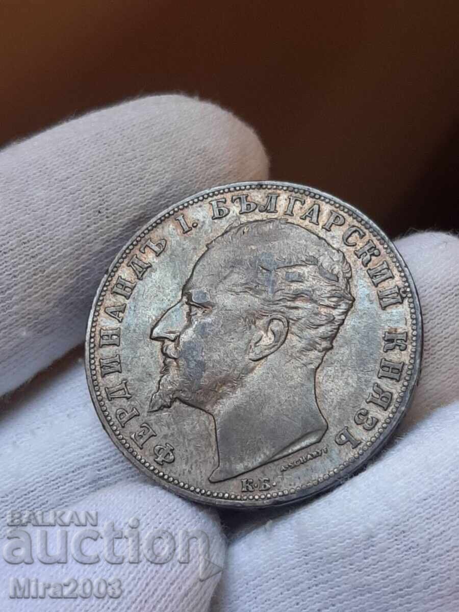 5 leva 1894 MONEDĂ DE TOP! ! ! - 5