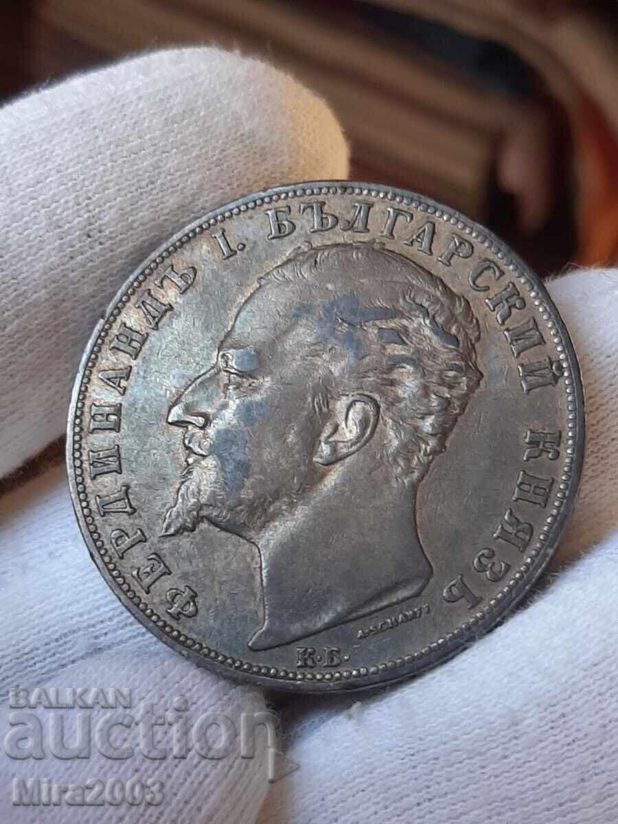 5 leva 1894 MONEDĂ DE TOP! ! ! - 7
