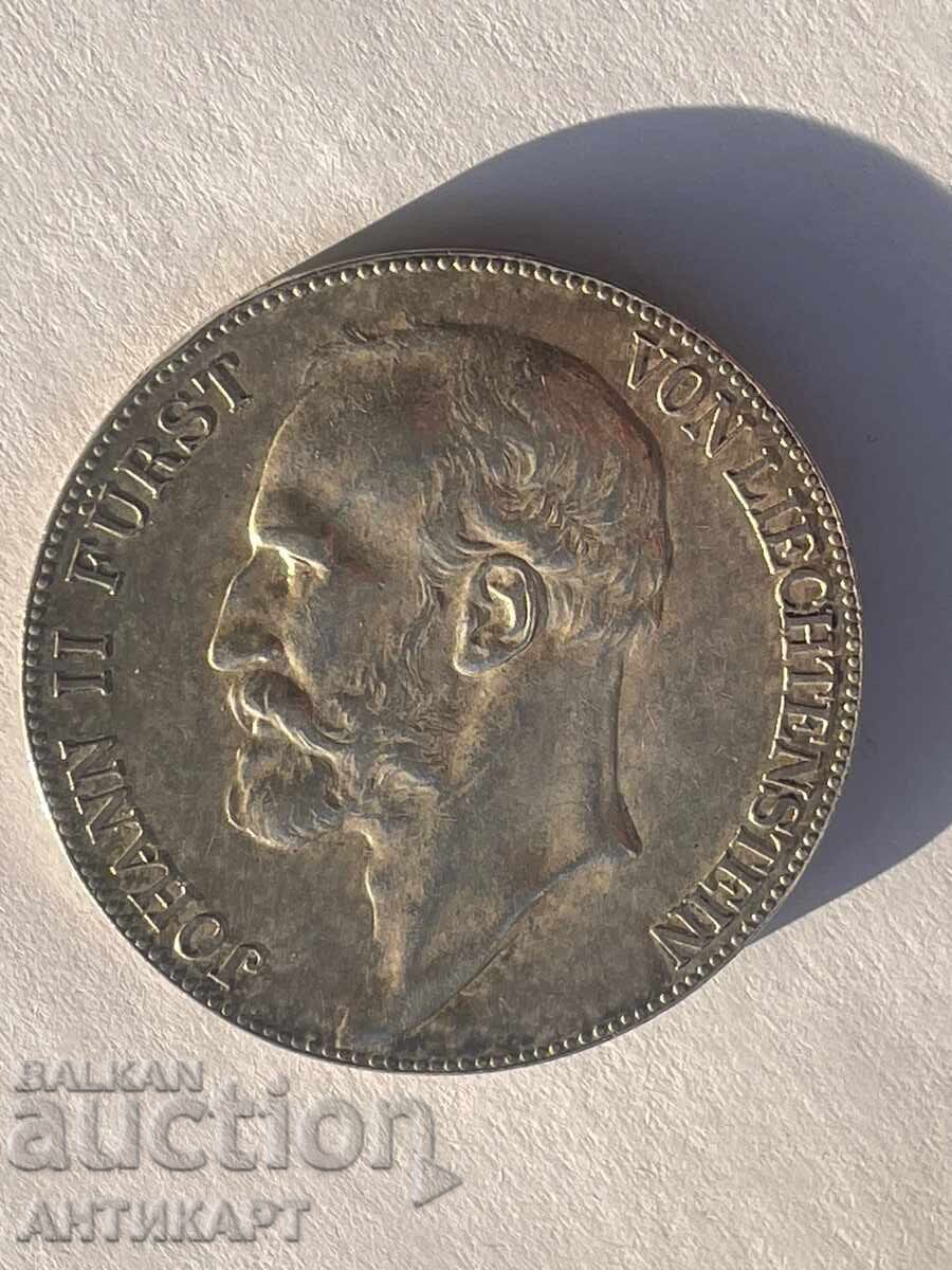 Delivery of Liechtenstein 5 Kronen 1904 Johann silver RARE excellent original
