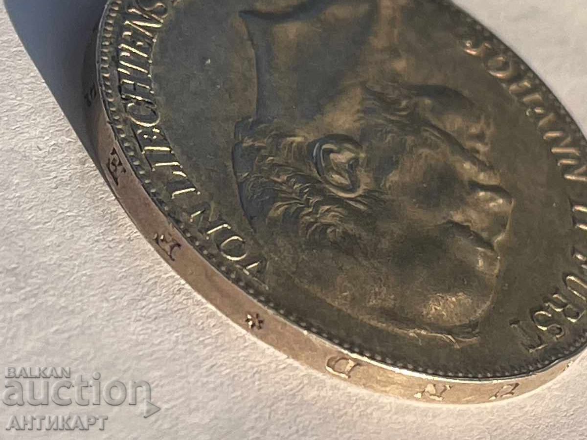 Liechtenstein 5 Kronen 1904 Johann silver RARE excellent original - 6