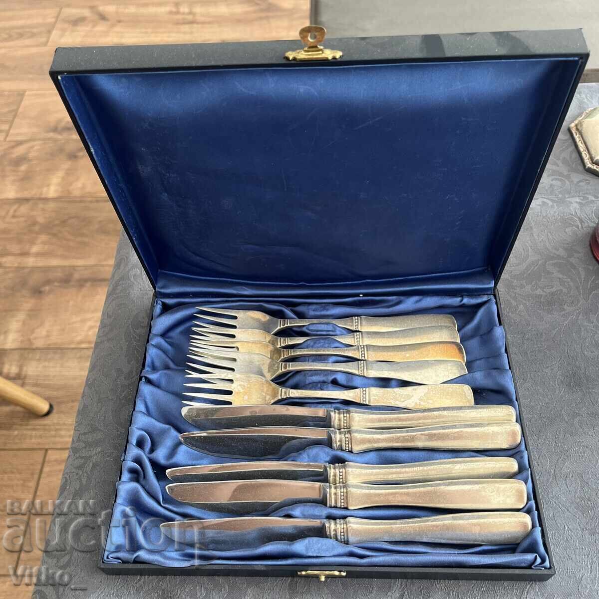 Silver Swedish cutlery - forks and knives