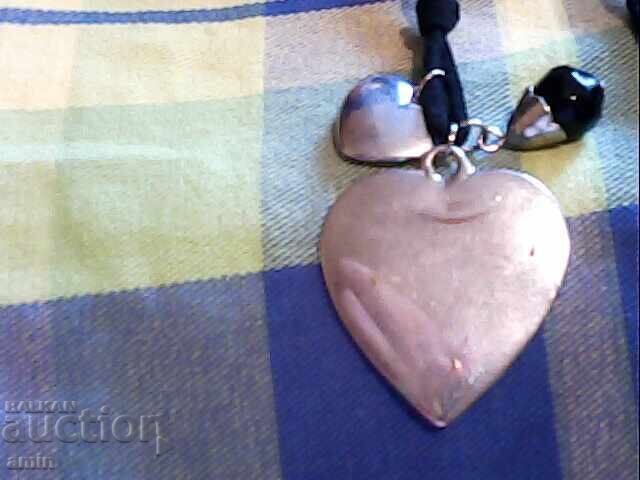 Silver-plated heart necklace with price € 2.00 | 3.91 BGN