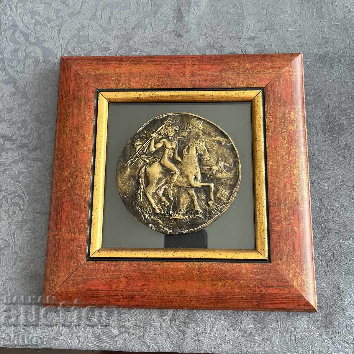 Sculptură în bronz de Dian Georgiev - „Călăreț trac” Sculptură în bronz de Dian Georgiev - „Călăreț trac”
