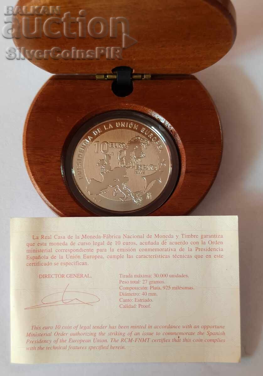 Ασημένιο νόμισμα 10 Ευρώ Προεδρία της ΕΕ 2002 Ισπανία Ασημένιο νόμισμα 10 Ευρώ Προεδρία της ΕΕ 2002 Ισπανία