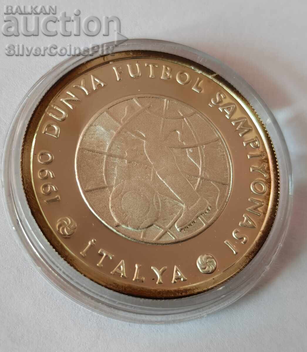 Silver 20000 Lira World Football 1990 Τουρκία με τιμή € 0.01 | 0.02 BGN Silver 20000 Lira World Football 1990 Τουρκία με τιμή € 0.01 | 0.02 BGN