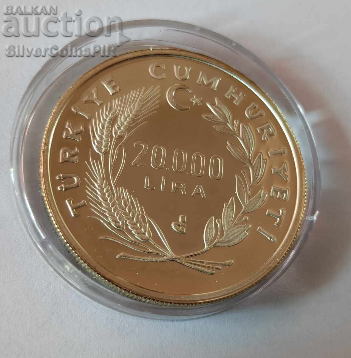 Silver 20000 Lira World Football 1990 Τουρκία - 5 Silver 20000 Lira World Football 1990 Τουρκία - 5