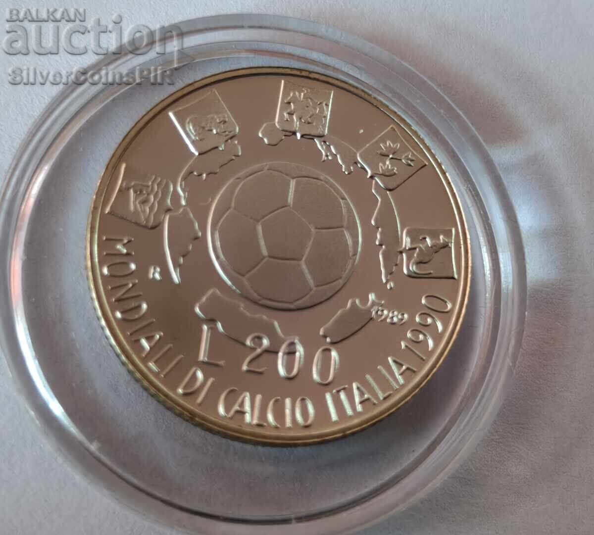 Δημοπρασία Ασημένιο νόμισμα 200 Λιρέτες Παγκόσμιο Κύπελλο Ποδοσφαίρου 1990 Ιταλία Δημοπρασία Ασημένιο νόμισμα 200 Λιρέτες Παγκόσμιο Κύπελλο Ποδοσφαίρου 1990 Ιταλία