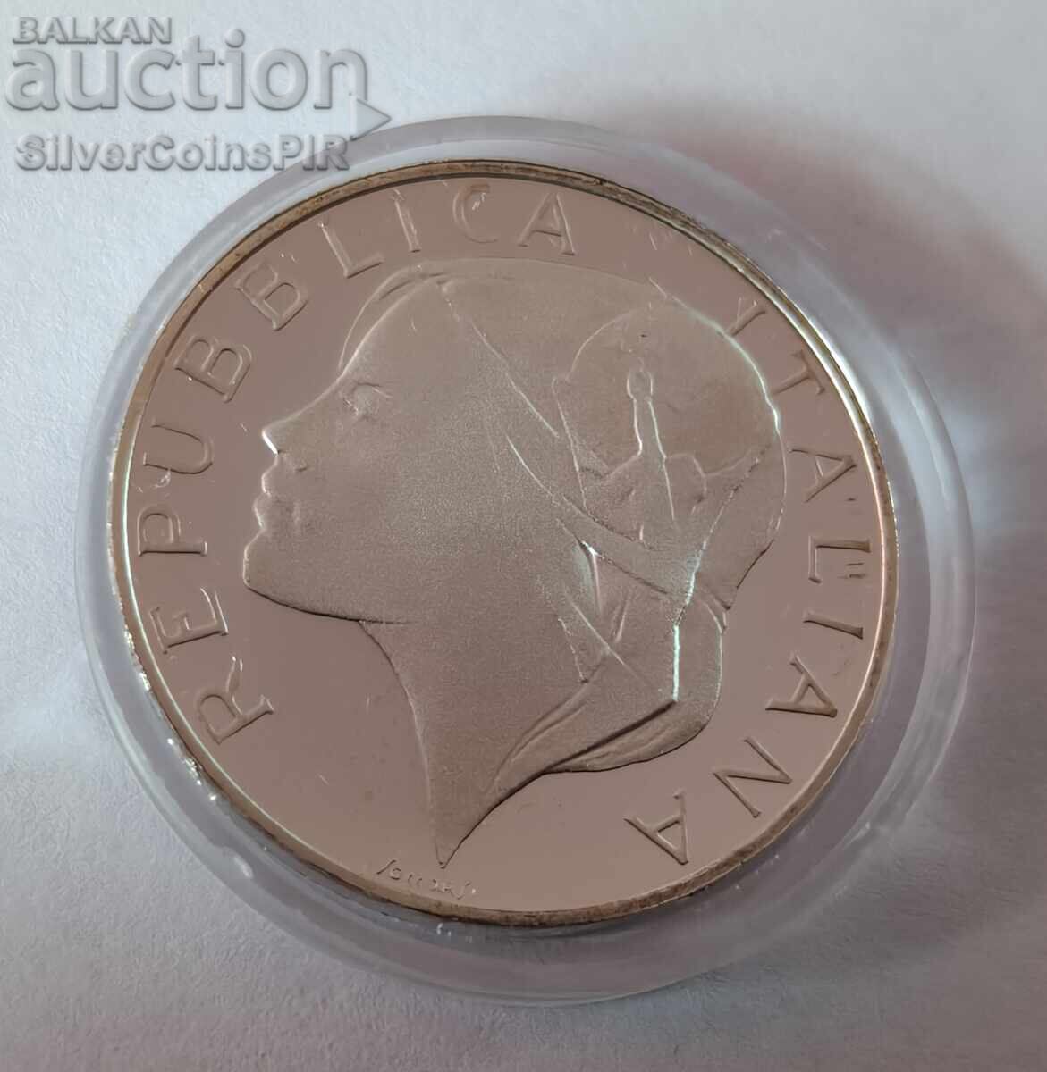 Argint 500 Lire Cupa Mondială de Fotbal 1990 Italia - 5
