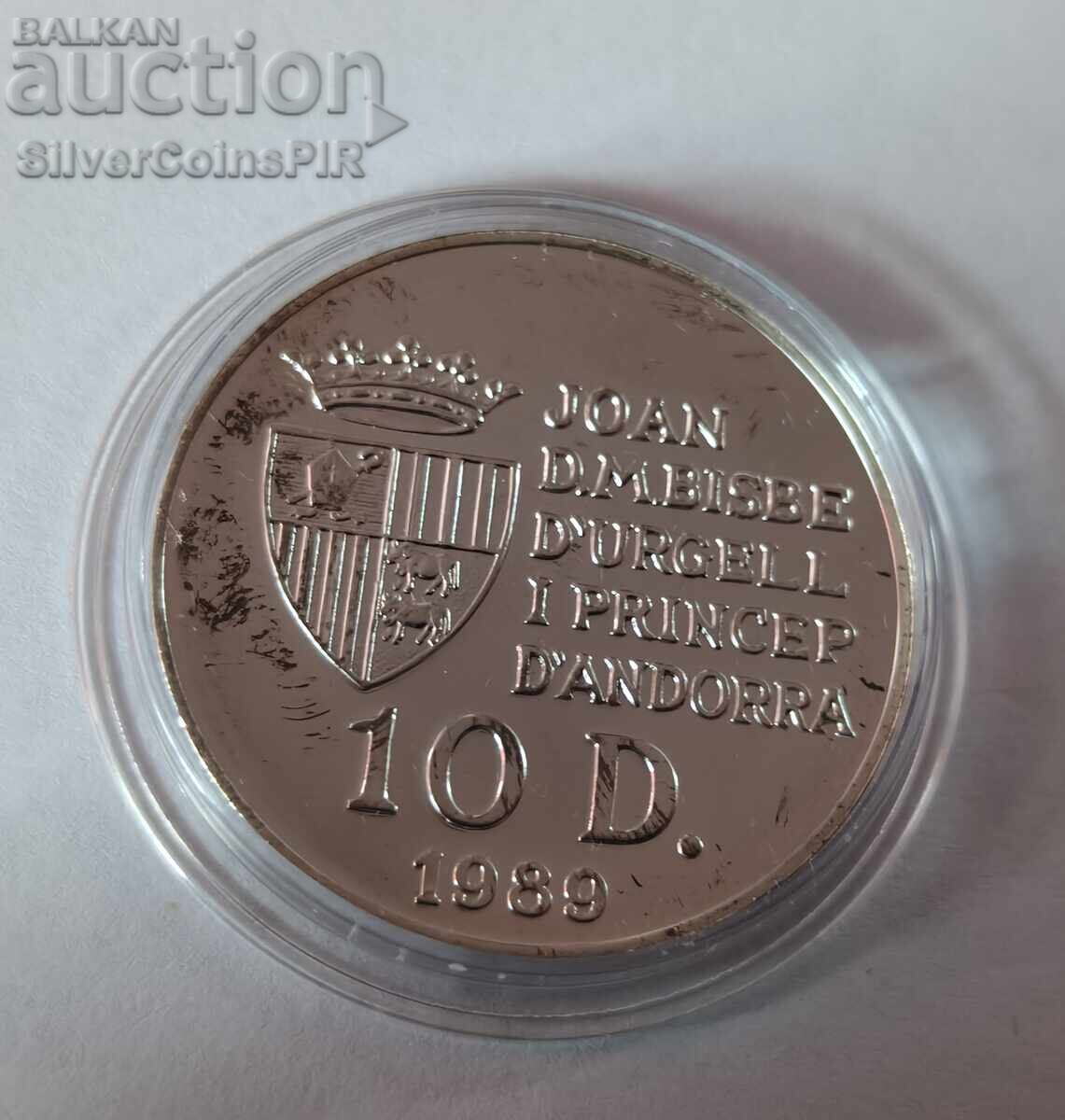 Delivery of Silver 10 Diners World Cup 1989 Andorra
