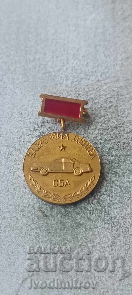 Union of Bulgarian Motorists UBA Meritorious Worker Badge