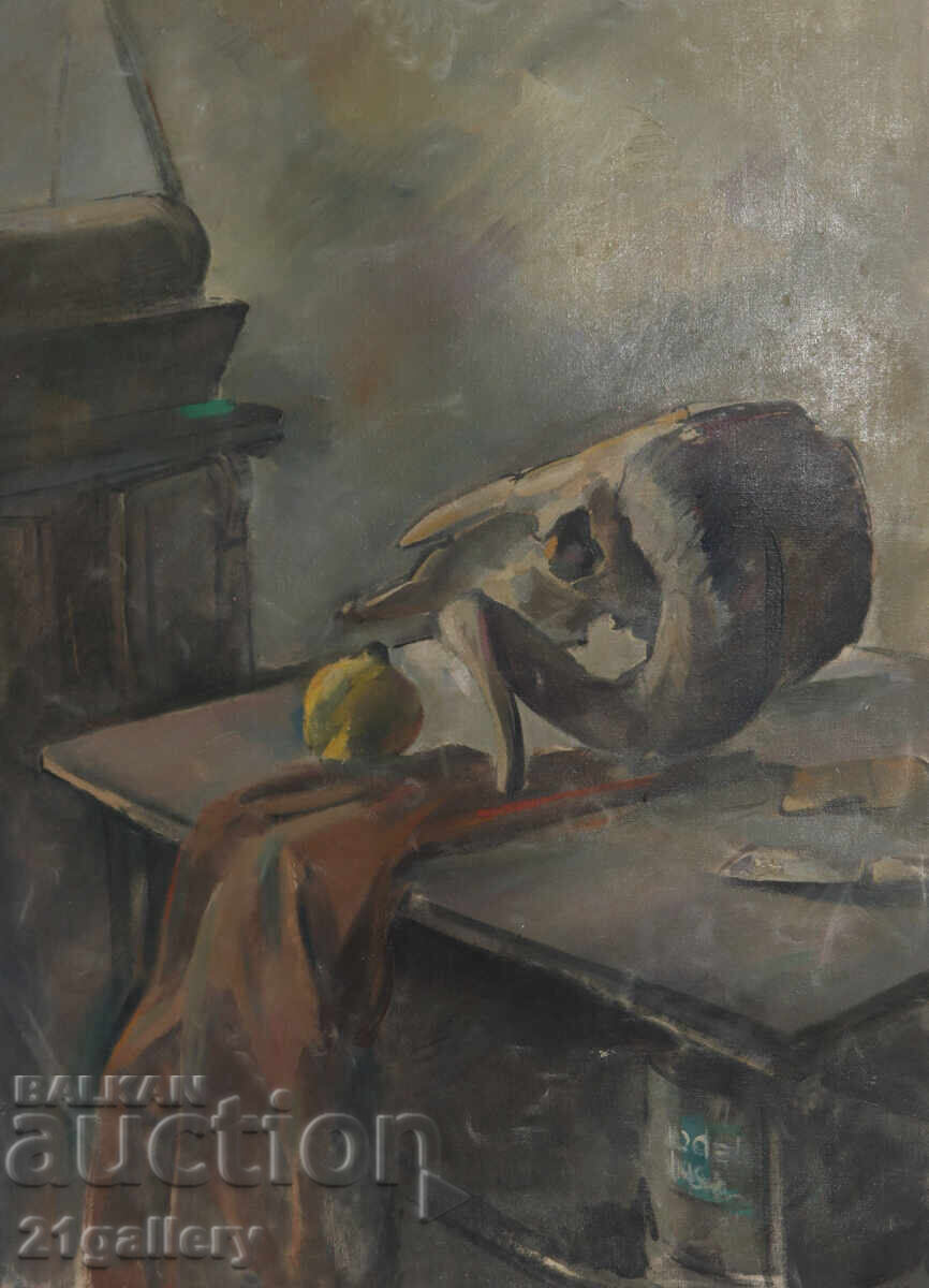 Δημοπρασία Emil Ponchev ( 1953 - 2025 ) πίνακας νεκρή φύση ελαιογραφία