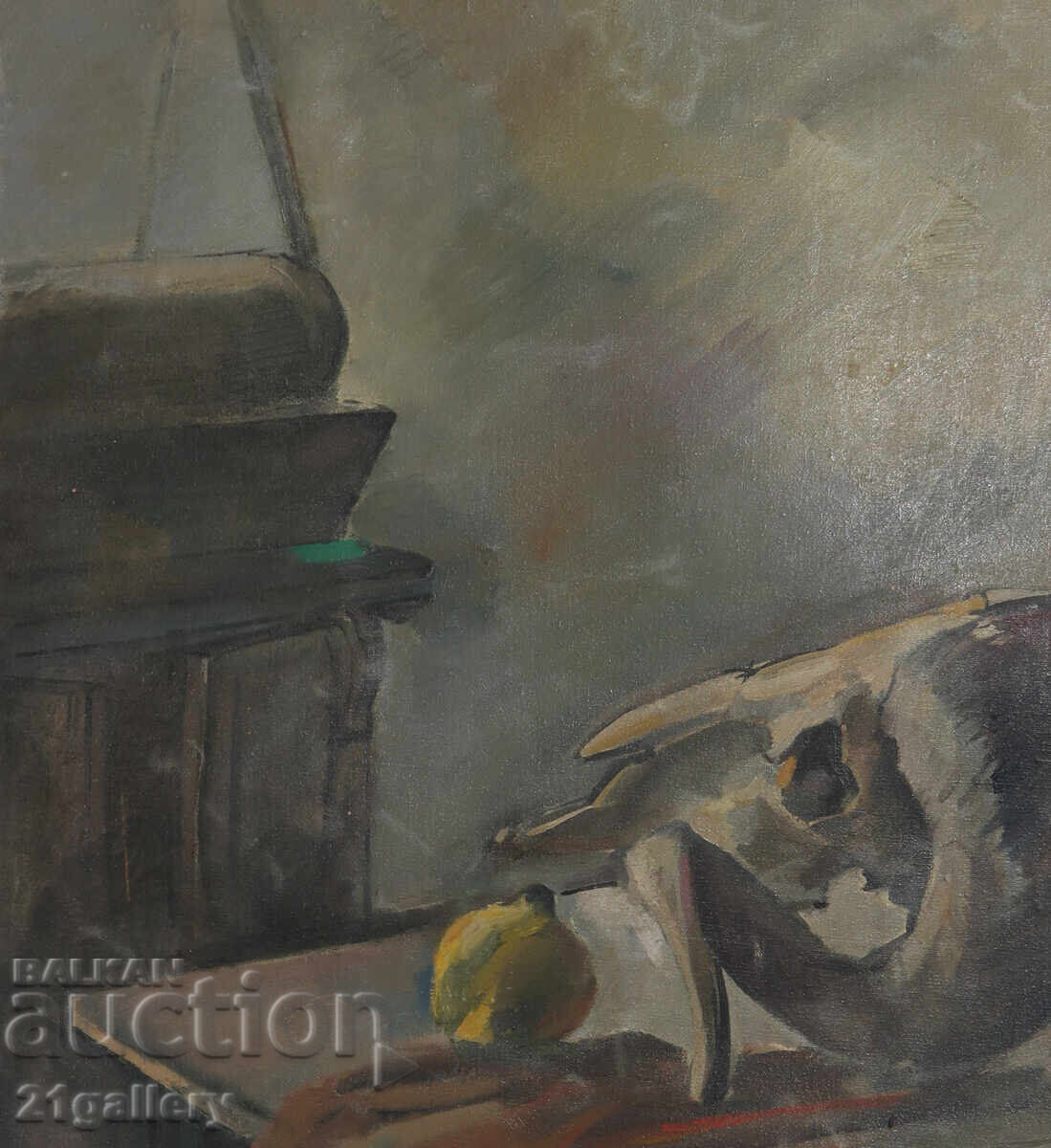 Παράδοση Emil Ponchev ( 1953 - 2025 ) πίνακας νεκρή φύση ελαιογραφία