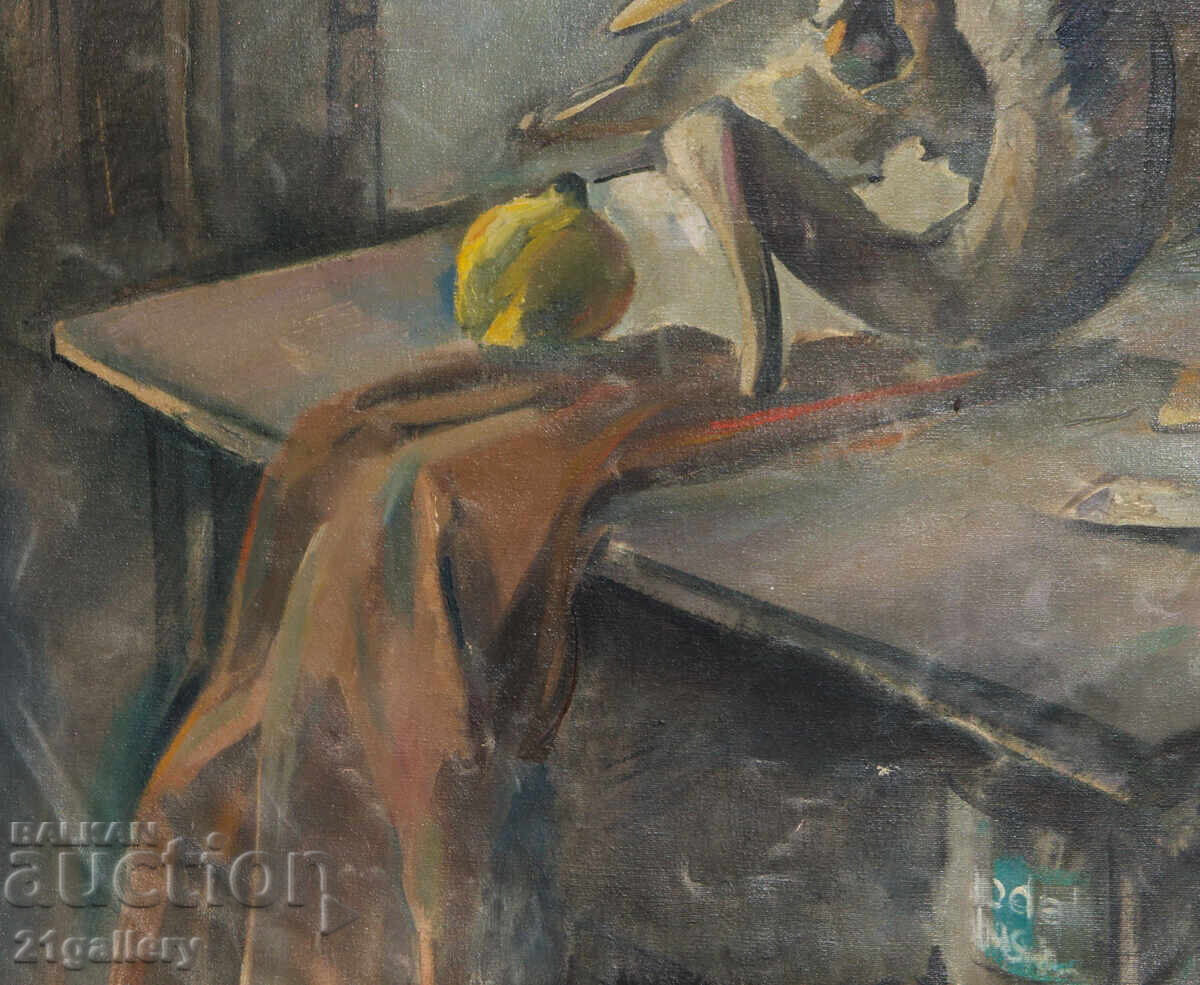 Emil Ponchev ( 1953 - 2025 ) πίνακας νεκρή φύση ελαιογραφία - 6