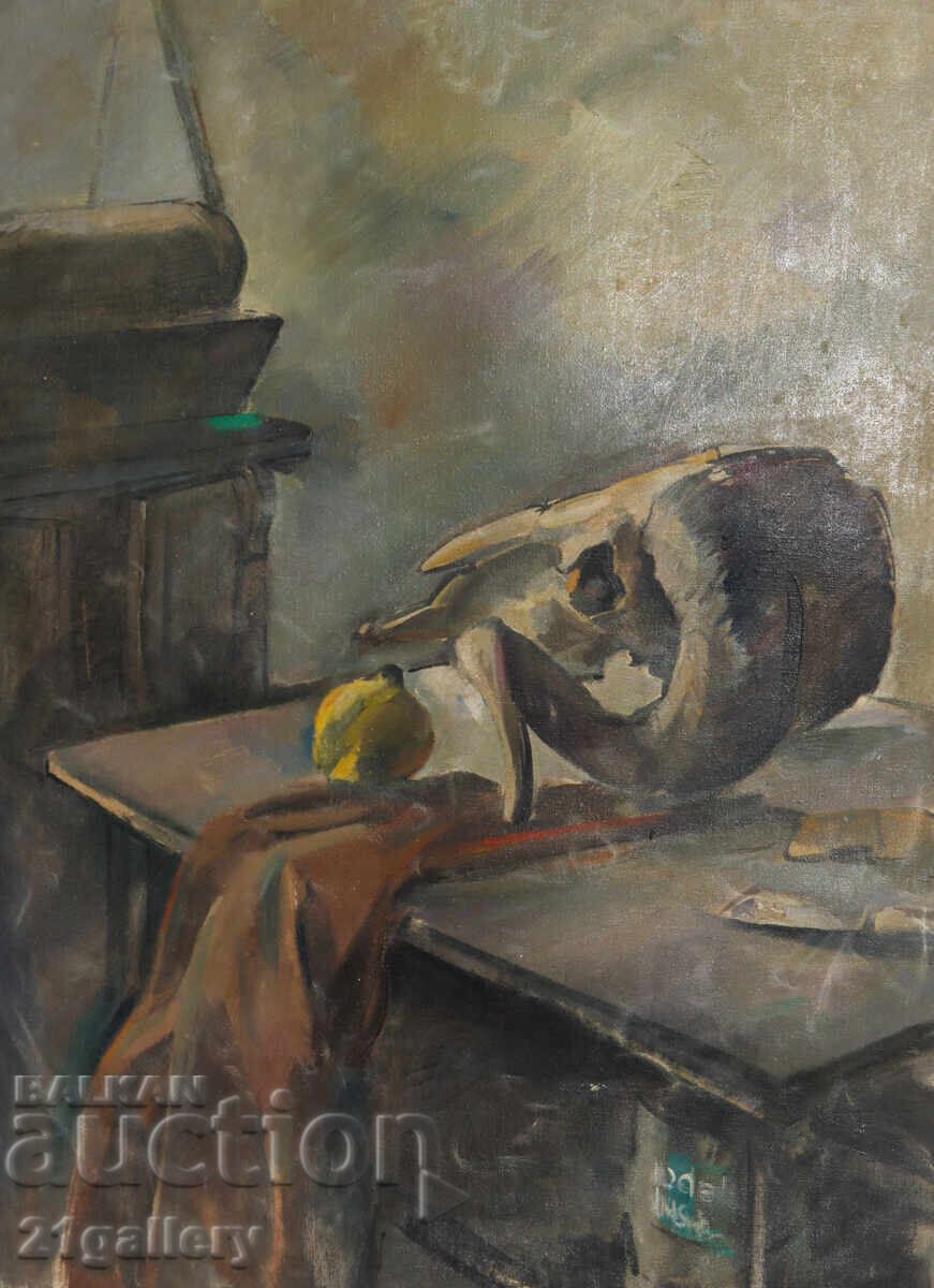 Emil Ponchev ( 1953 - 2025 ) πίνακας νεκρή φύση ελαιογραφία