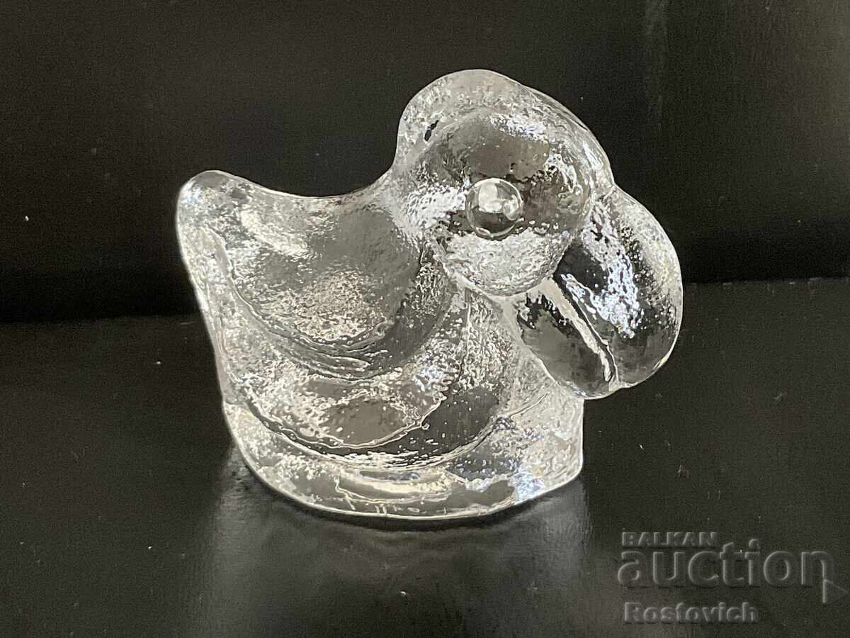 Auction  "Pelican" figurine, "Skruf, Sweden, Full Crystal". Sweden