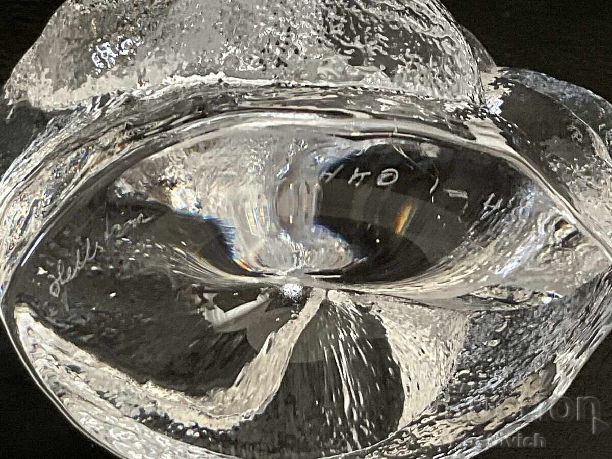 "Pelican" figurine, "Skruf, Sweden, Full Crystal". Sweden - 7