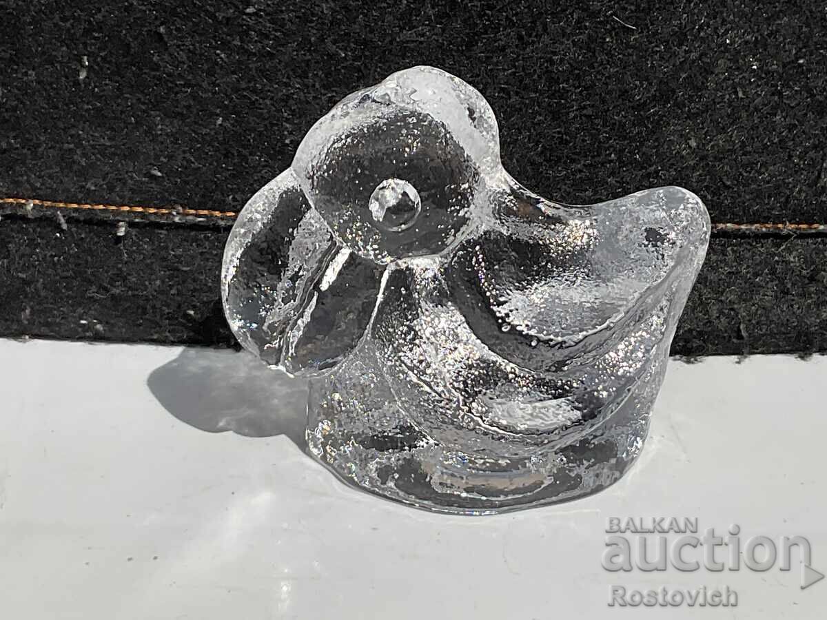 "Pelican" figurine, "Skruf, Sweden, Full Crystal". Sweden