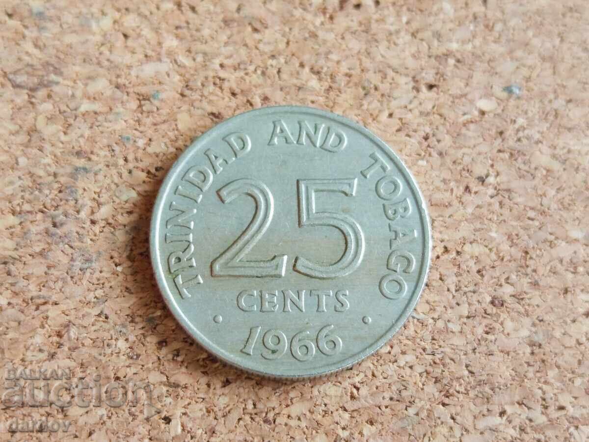 Τρινιντάντ και Τομπάγκο 25 σεντς, 1960