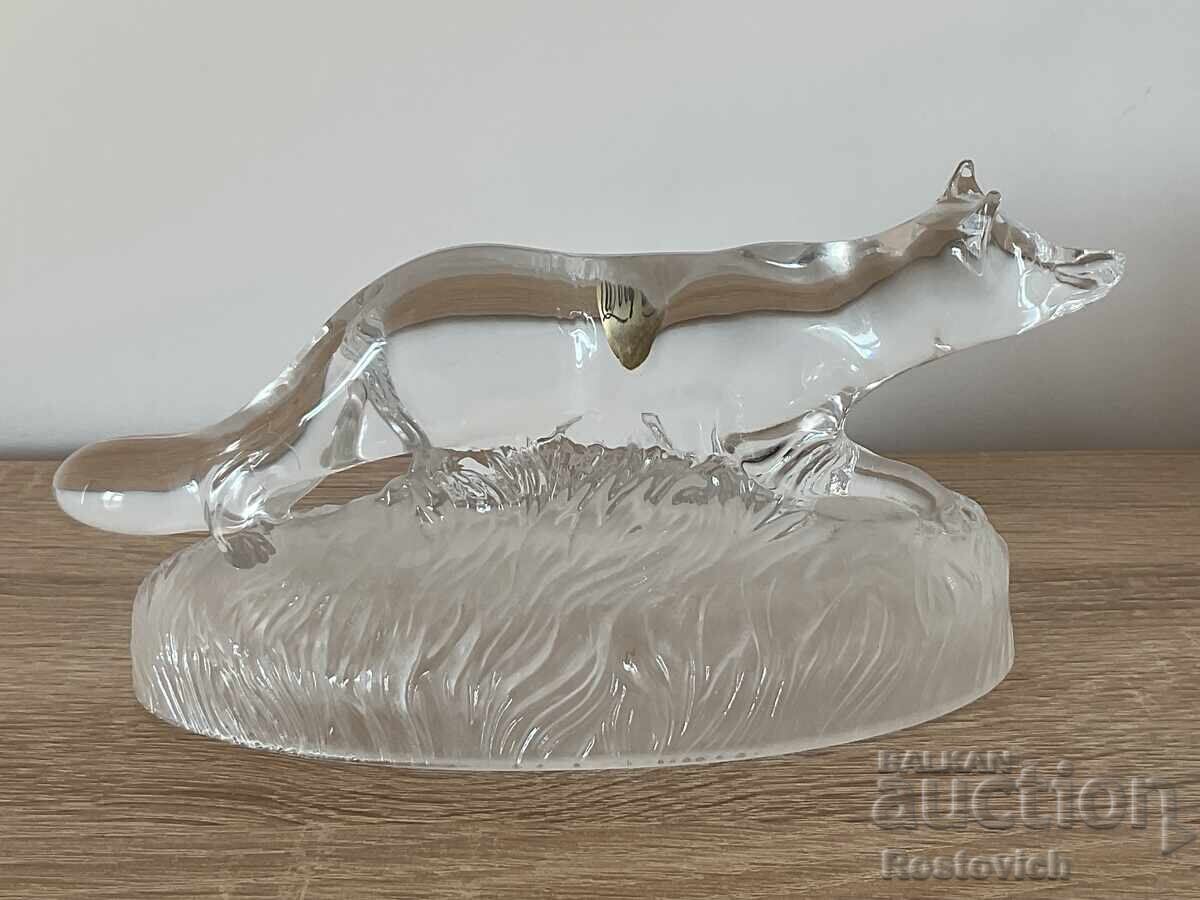 Statuetă „Vulpe” Cristal d'Arques, Franța cu preț € 41.00 | 80.19 BGN