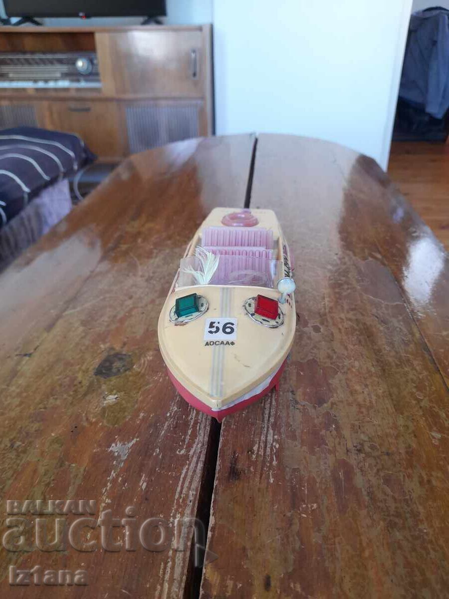Old toy boat, speedboat