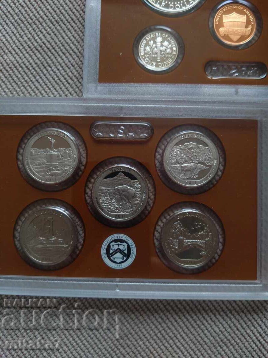 Δημοπρασία Σετ νομισμάτων 2011, ΗΠΑ