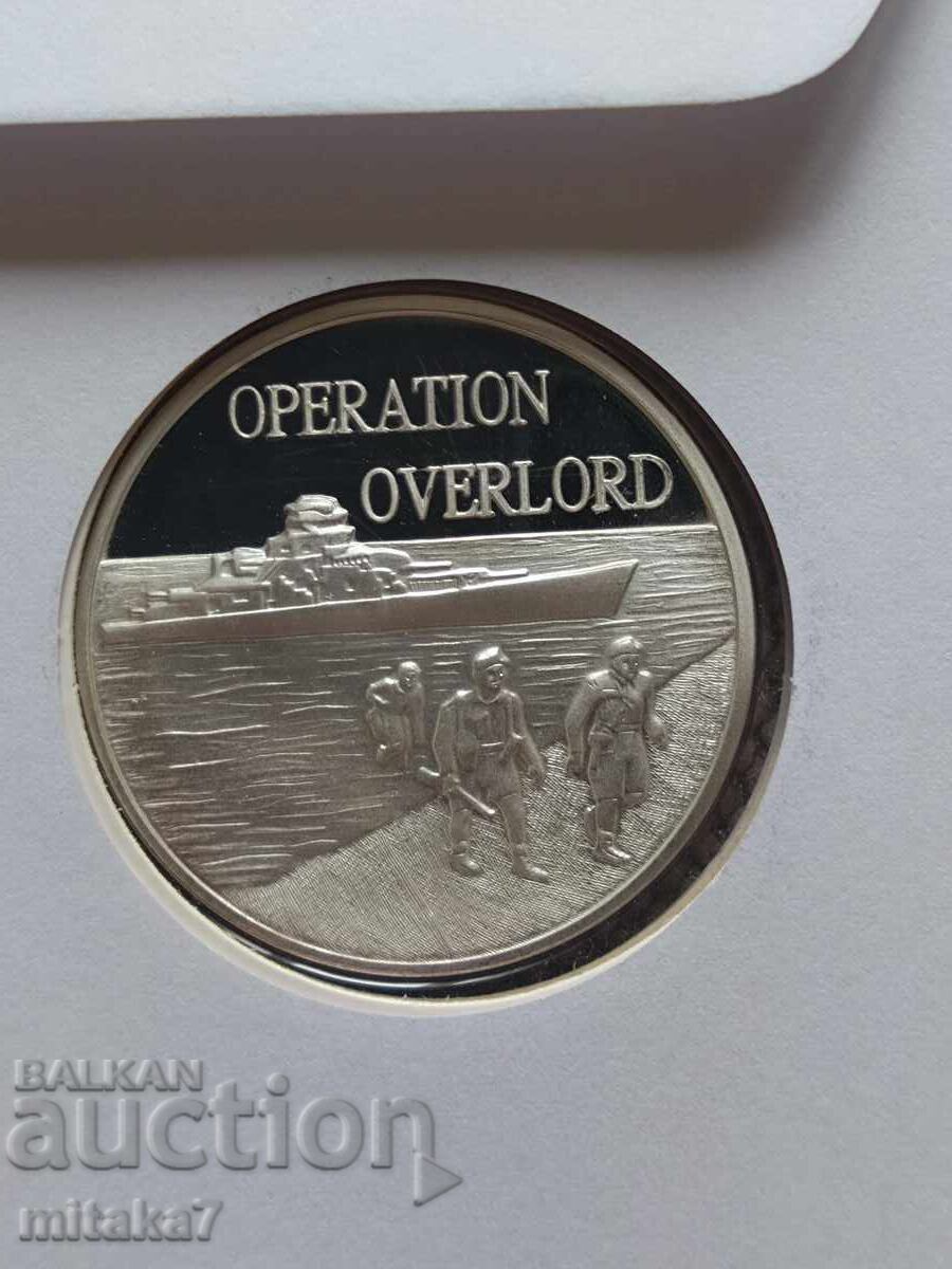 Auction  "Operation Overlord" Medal, Norway