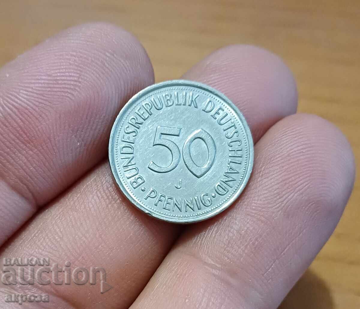 50 pfennig Germania 1990/J