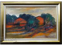 Pictură în ulei de Stig Hagblom 55 x 35 cm / 67 x 47 cm / II