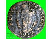 Quattrino 1624 Vatican "The Immaculate" George XV Rome - rare