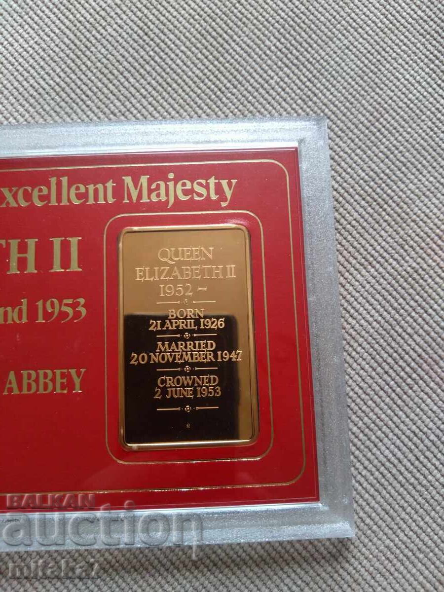 Bronze plaque, Elizabeth II - 6